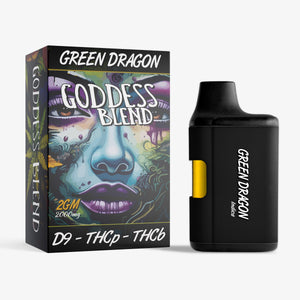 goddess blend delta 9 thc blended disposables green dragon 2 grams